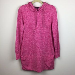 Vessos - Long Sleeve Heathered Hoodie Tunic